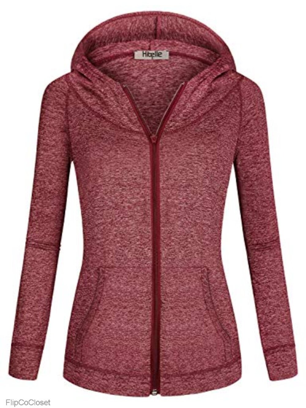 Fleece Lined Full Zip Hoodie Sports Sweatshirt with Pockets